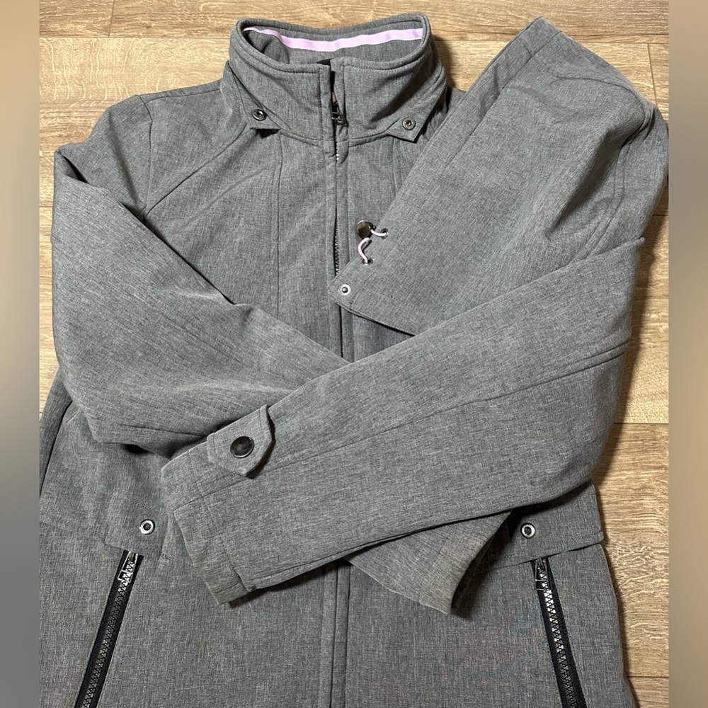 NOVELTI Light Grey Hooded Coat (Removable Hood, Size S) - Picture 2 of 12